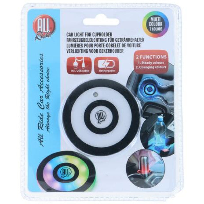 Suport de pahare cu iluminare LED, 7 culori