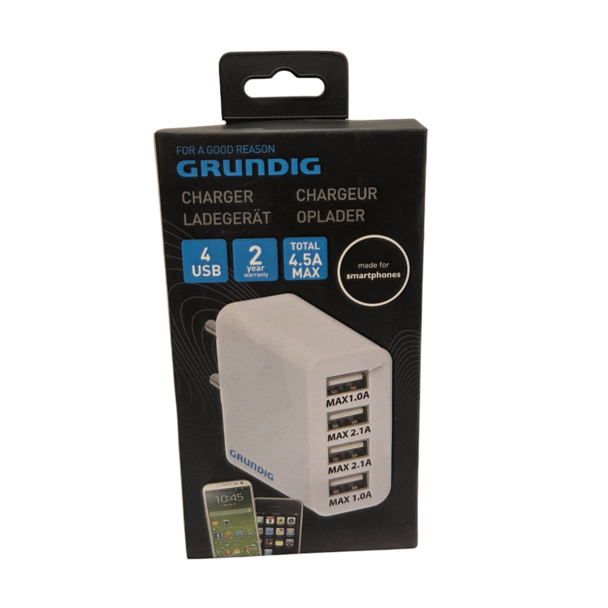 Chargeur USB Grundig à 4 ports – 230V