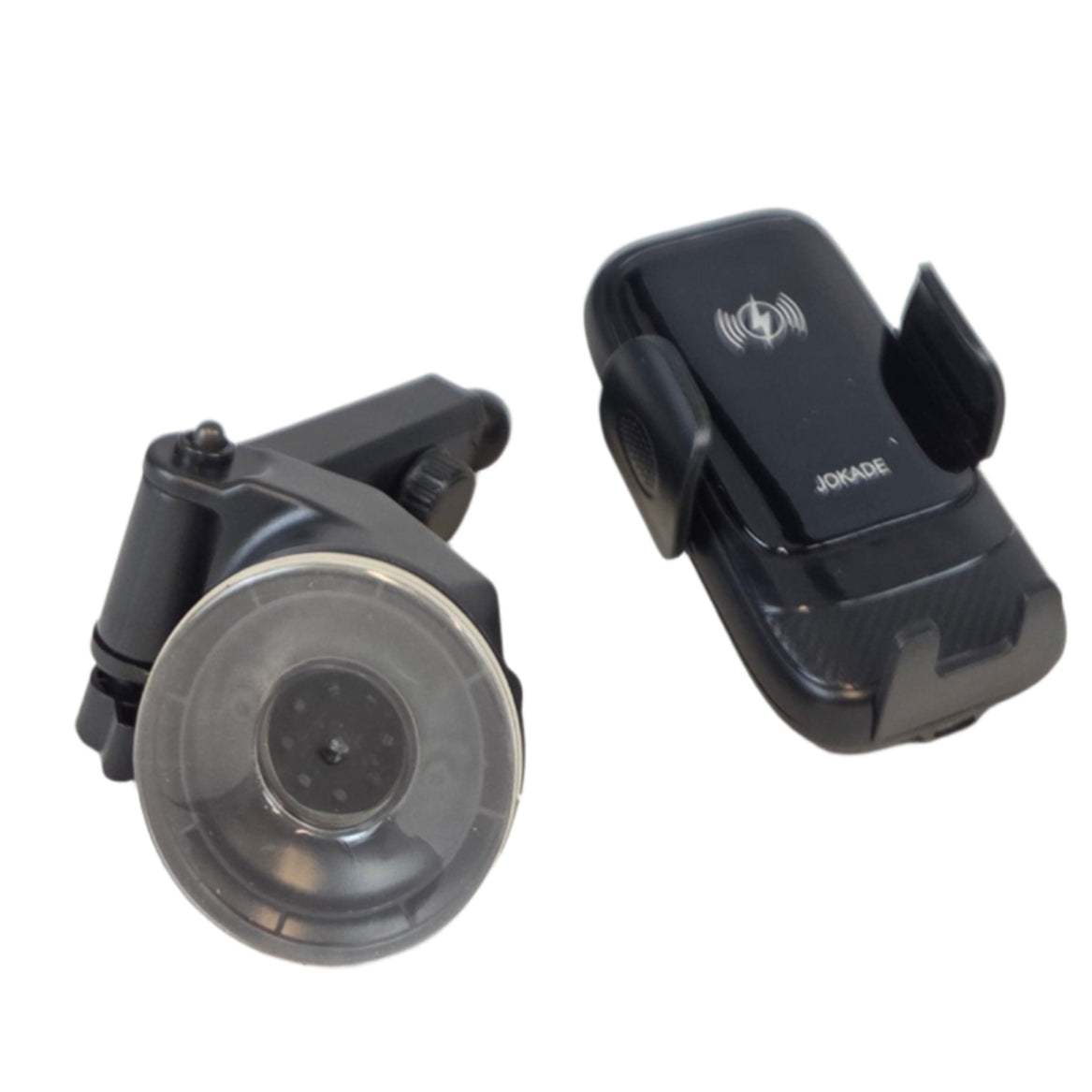 Suport auto pentru telefon cu încărcare wireless și braț telescopic, prindere cu ventuză JH034