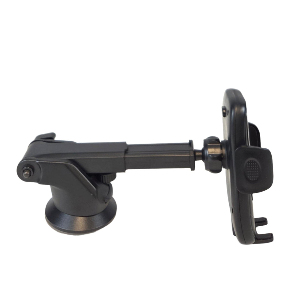 Suport auto pentru telefon cu încărcare wireless și braț telescopic, prindere cu ventuză JH034