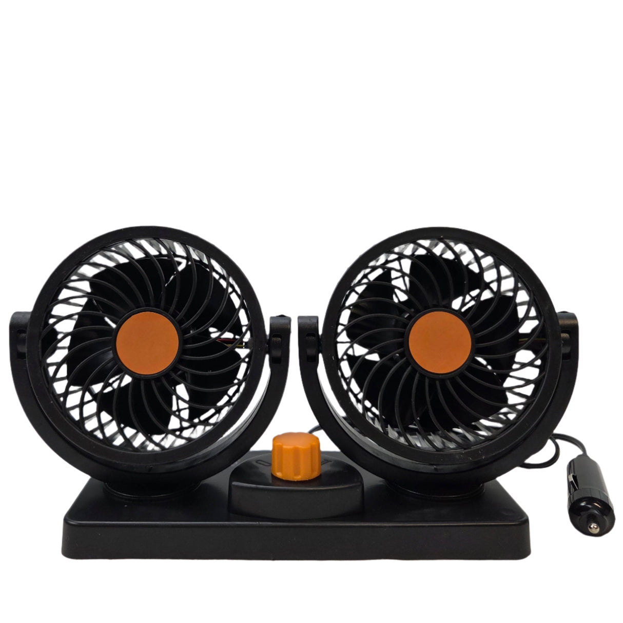Ventilator auto cu două capete, 2x15 cm, 12V/24V