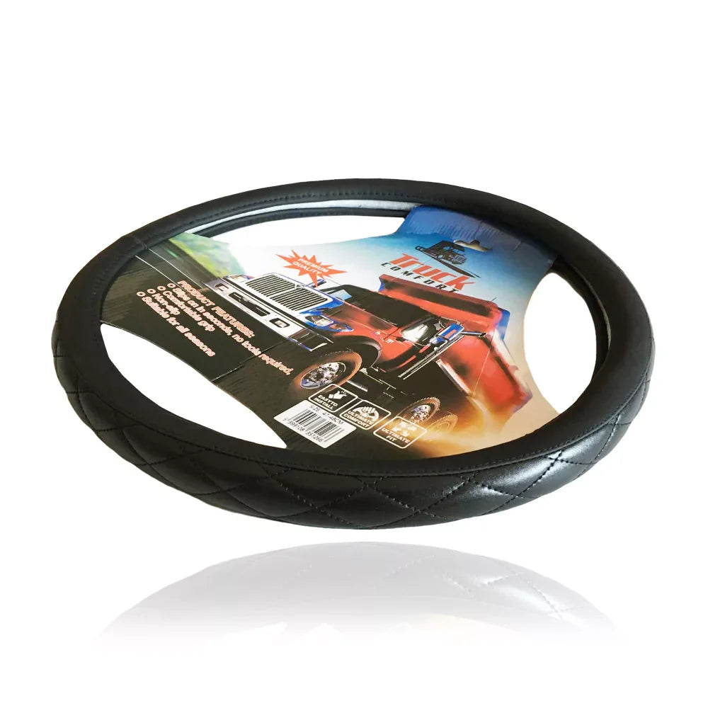 Funda de volante efecto cuero con diseño para camión y camión pesado