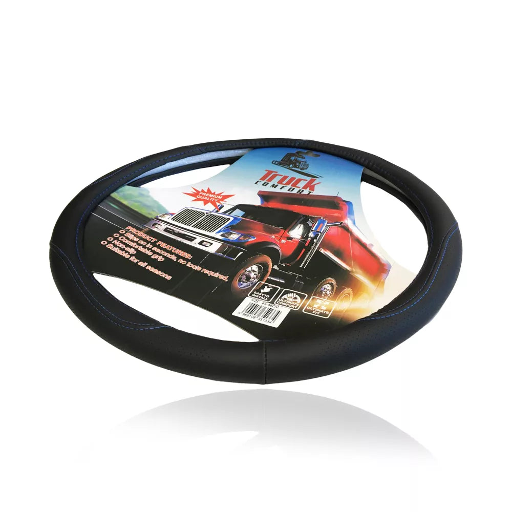 Funda de volante efecto cuero con diseño para camión y camión pesado