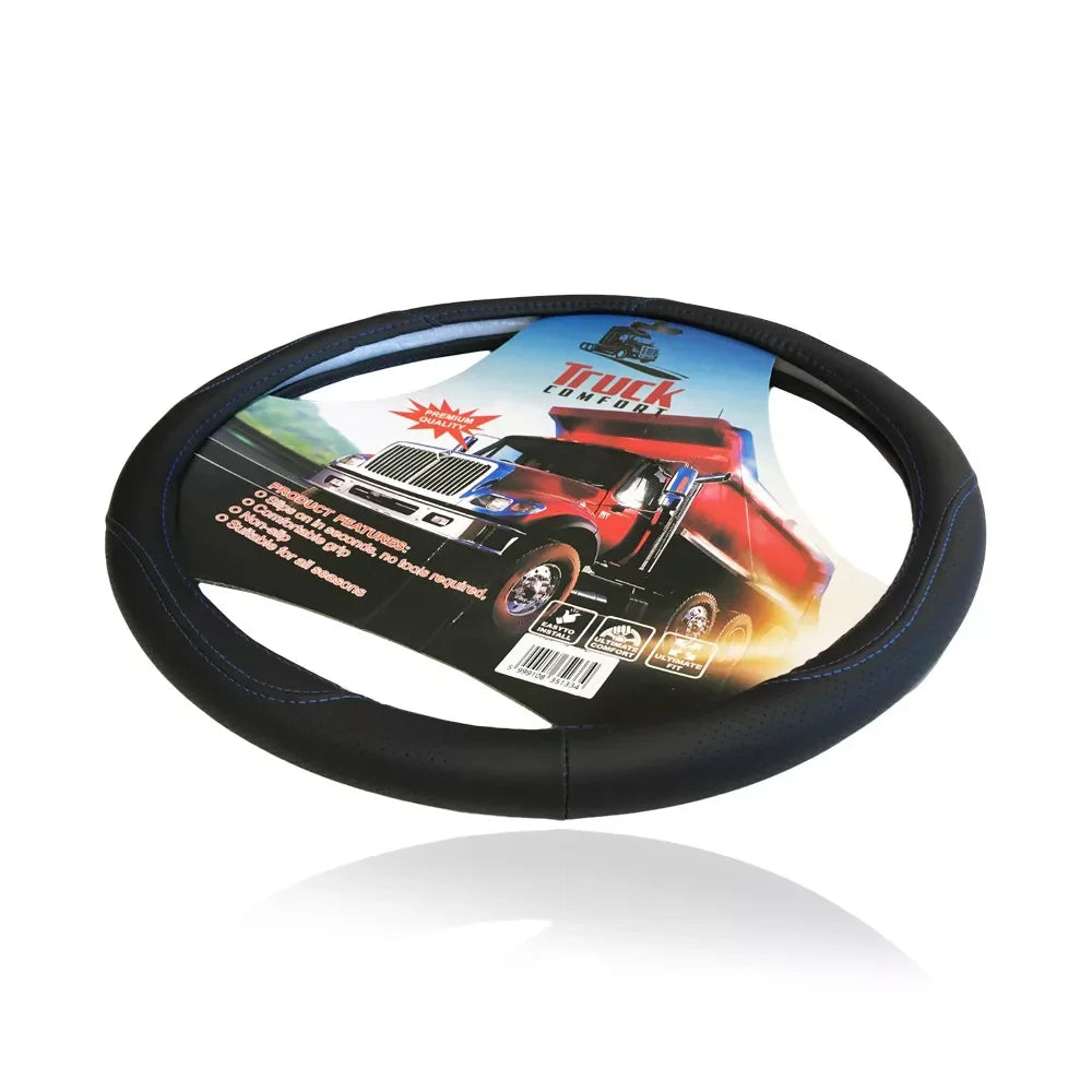 Funda de volante efecto cuero con diseño para camión y camión pesado