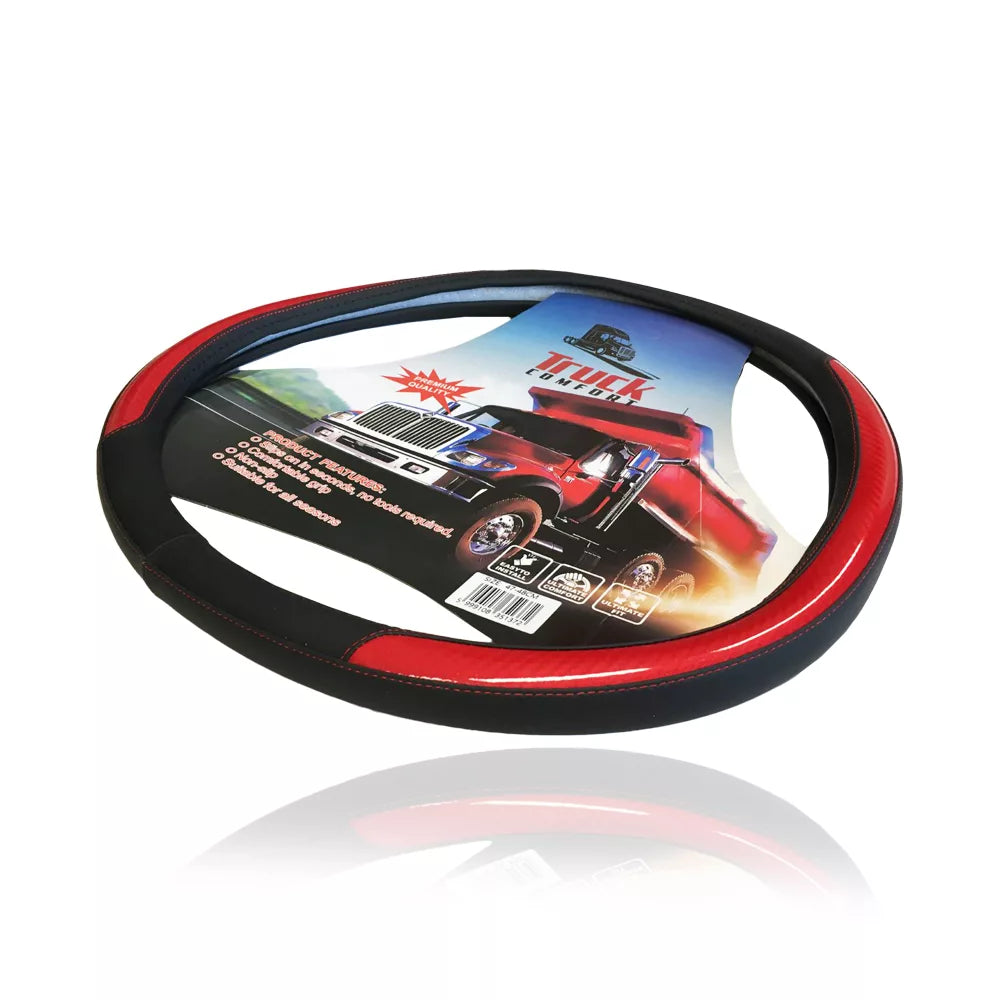 Funda de volante efecto cuero con diseño para camión y camión pesado