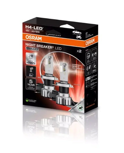 Kit d’ampoules LED Osram Night Breaker pour voiture – H4 et H7
