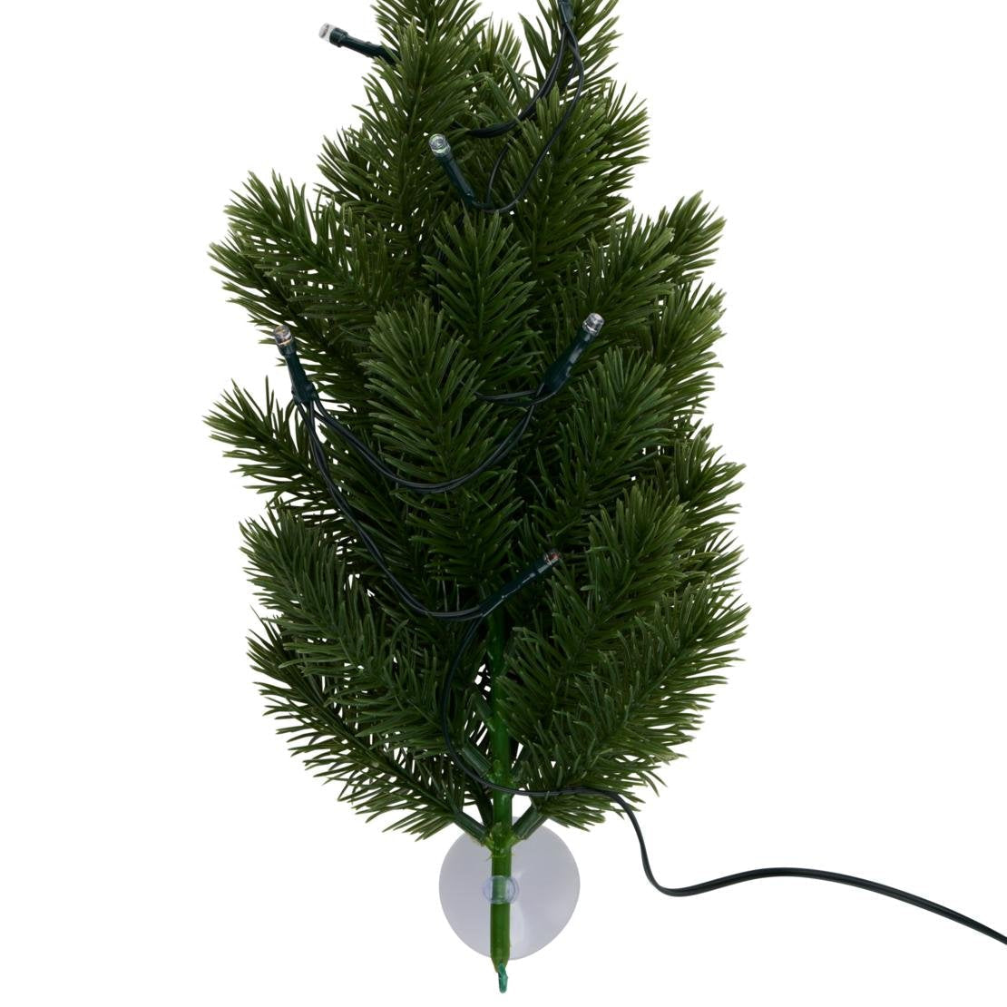 Mini Albero di Natale LED con USB e Ventosa – 18,5 cm