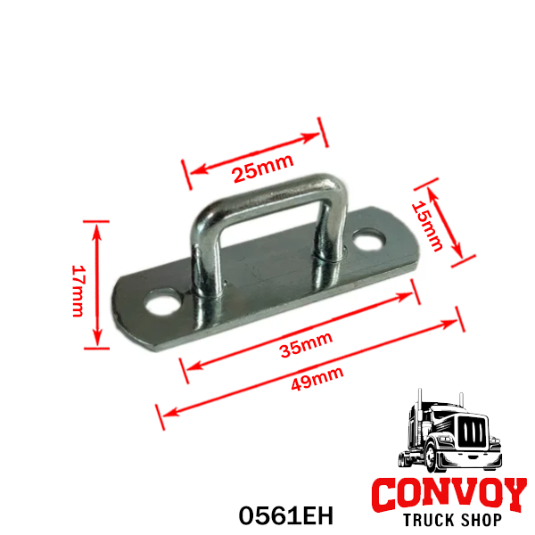 Anneau de bâche rectangulaire en acier galvanisé