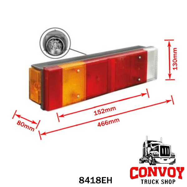 Large Rear Lamp for MAN Trucks