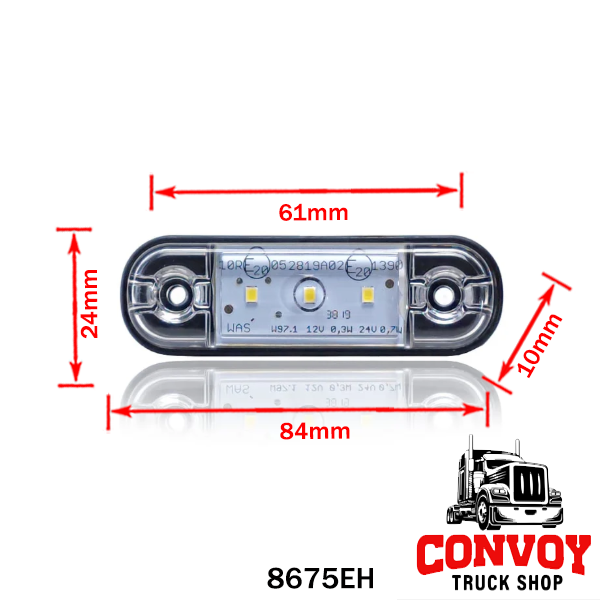 LED Position Lamp Slim 12/24V