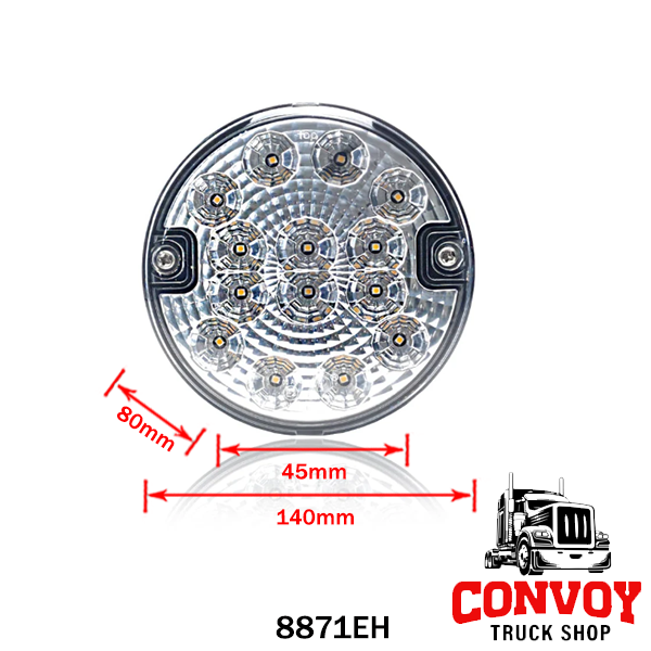 Luce Retromarcia LED Rotonda 12/24V – Grande Diametro