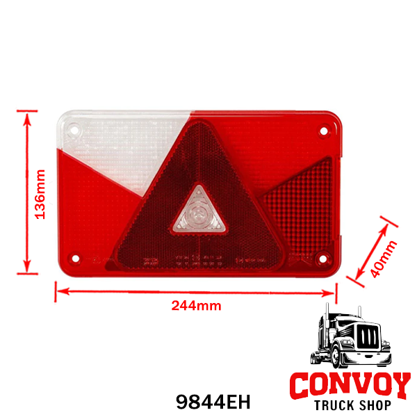 Carcasă pentru lampă spate remorcă Aspöck Multipoint V - stânga