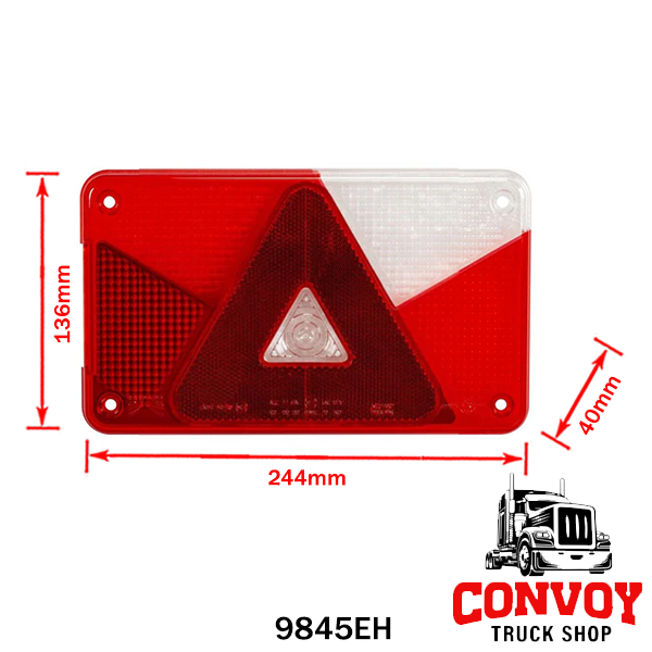 Carcasă pentru lampă spate remorcă Aspöck Multipoint V - stânga