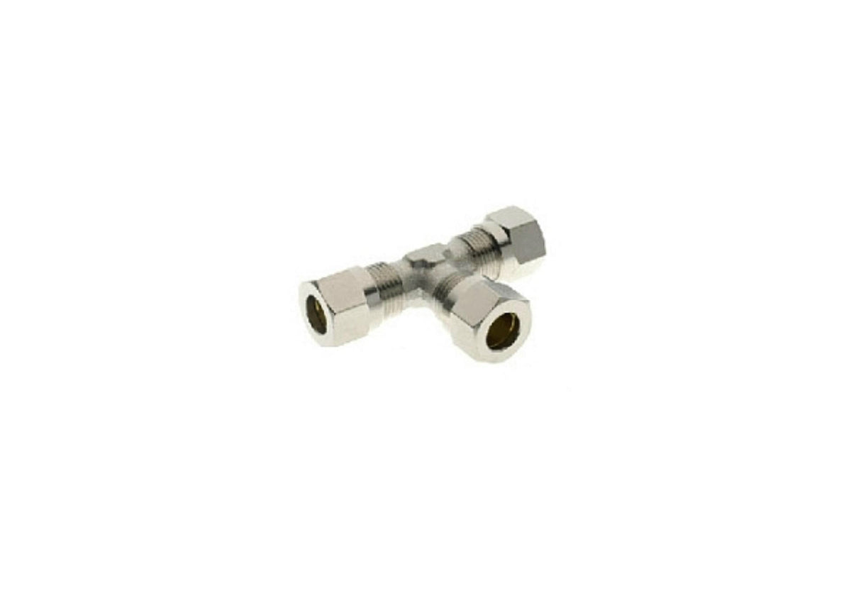 Threaded Nut Tube Connector T-Fitting Quick Coupler 6-12 mm