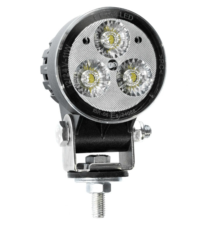Кръгла LED работна лампа 11W, 12/24V