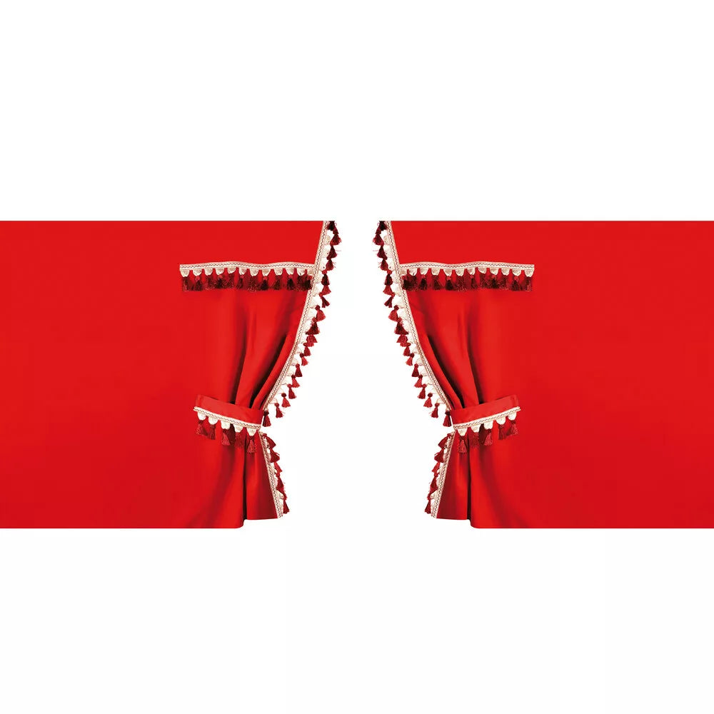 Set de rideaux pour cabine de camion – Bleu ou Rouge