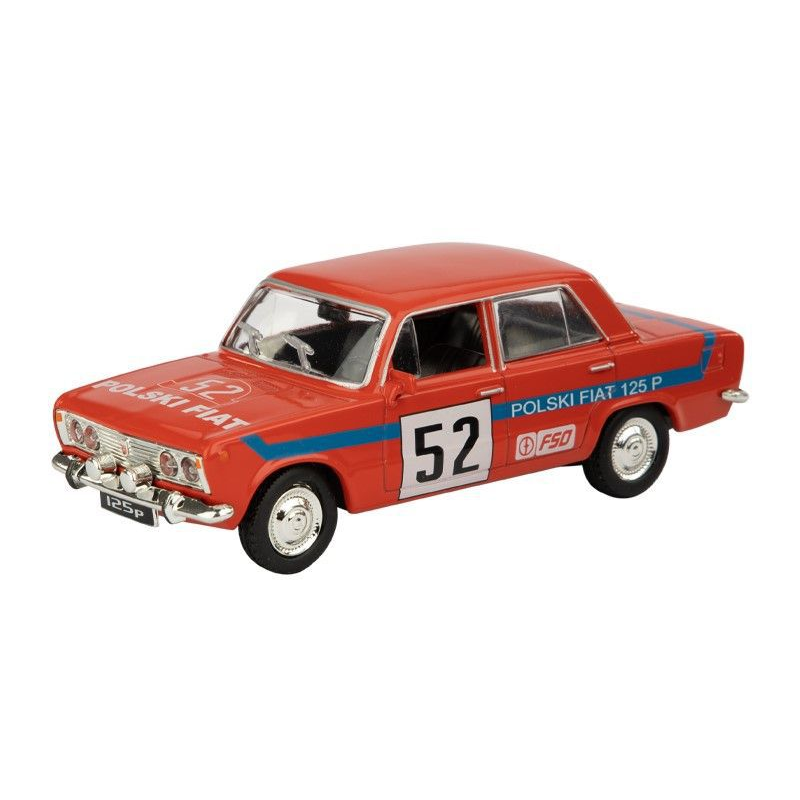 Polski Fiat 125p Rally Diecast Model Car 1:43