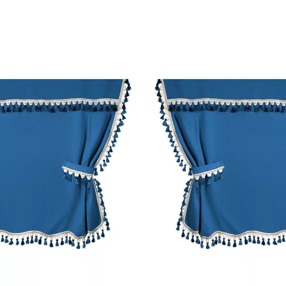Set de rideaux pour cabine de camion – Bleu ou Rouge