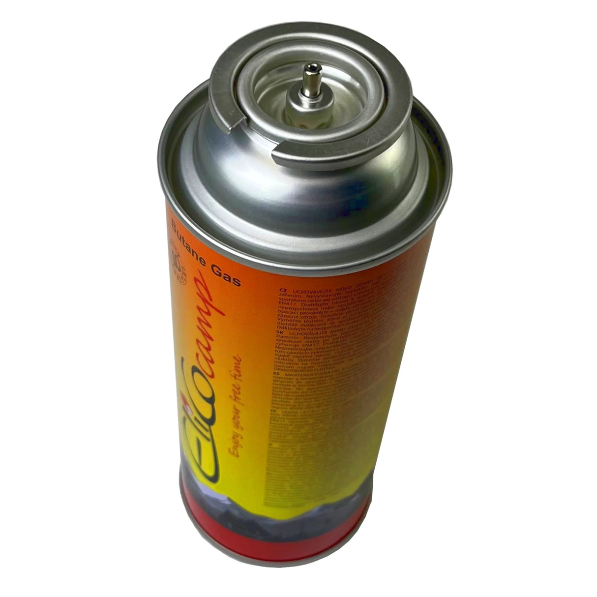 Cartucho de gas 393 ml para camping, barbacoas y estufas portátiles