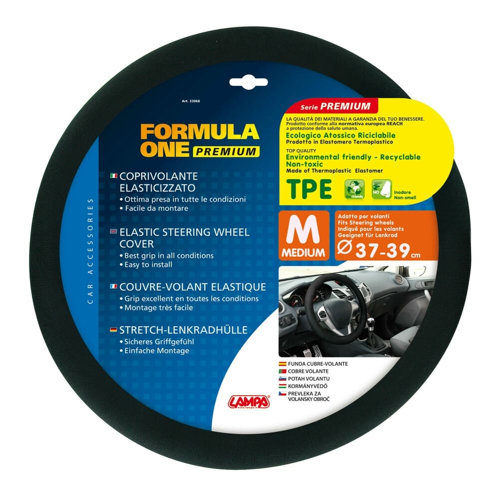 Lenkradschoner Formula One 37–39 cm – Modernes Design, nachhaltiges Material