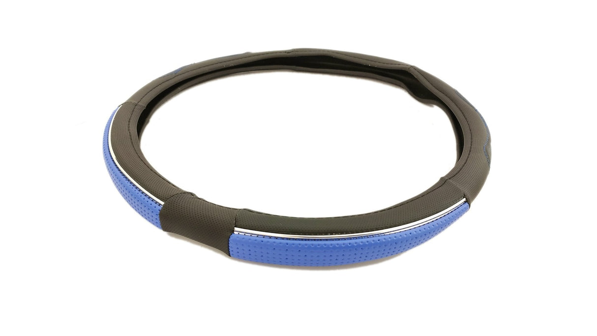 Husă pentru volan 44-46 cm cu inserție cromată