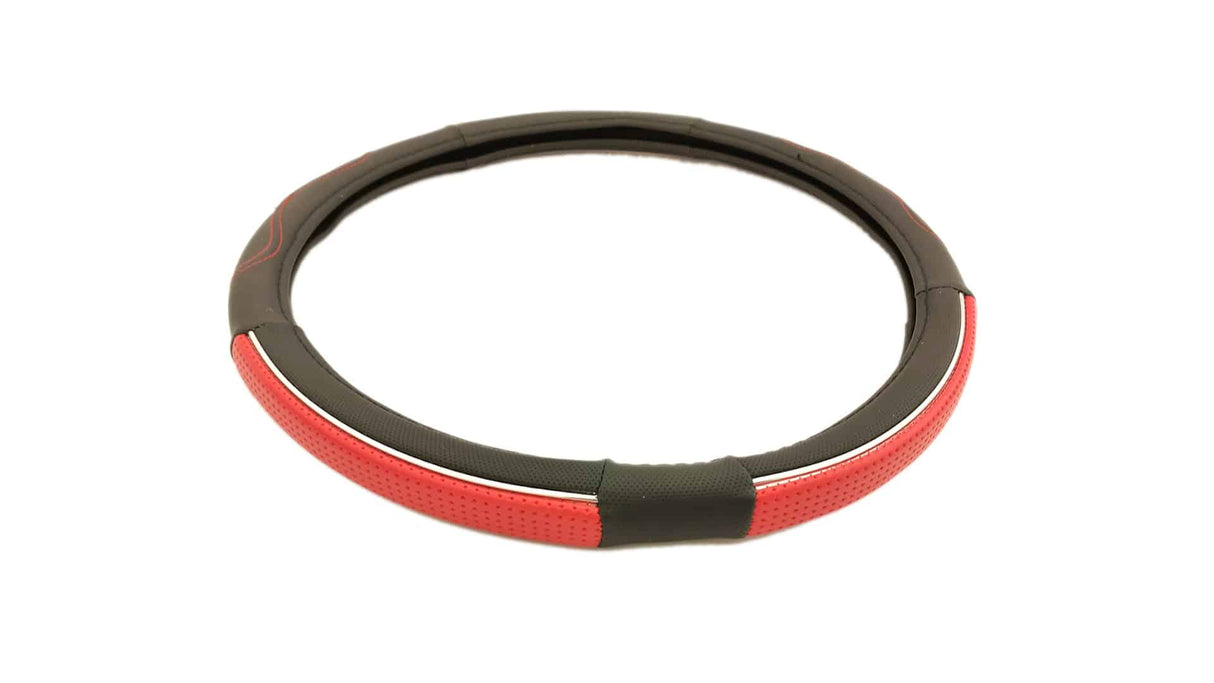 Husă pentru volan 44-46 cm cu inserție cromată