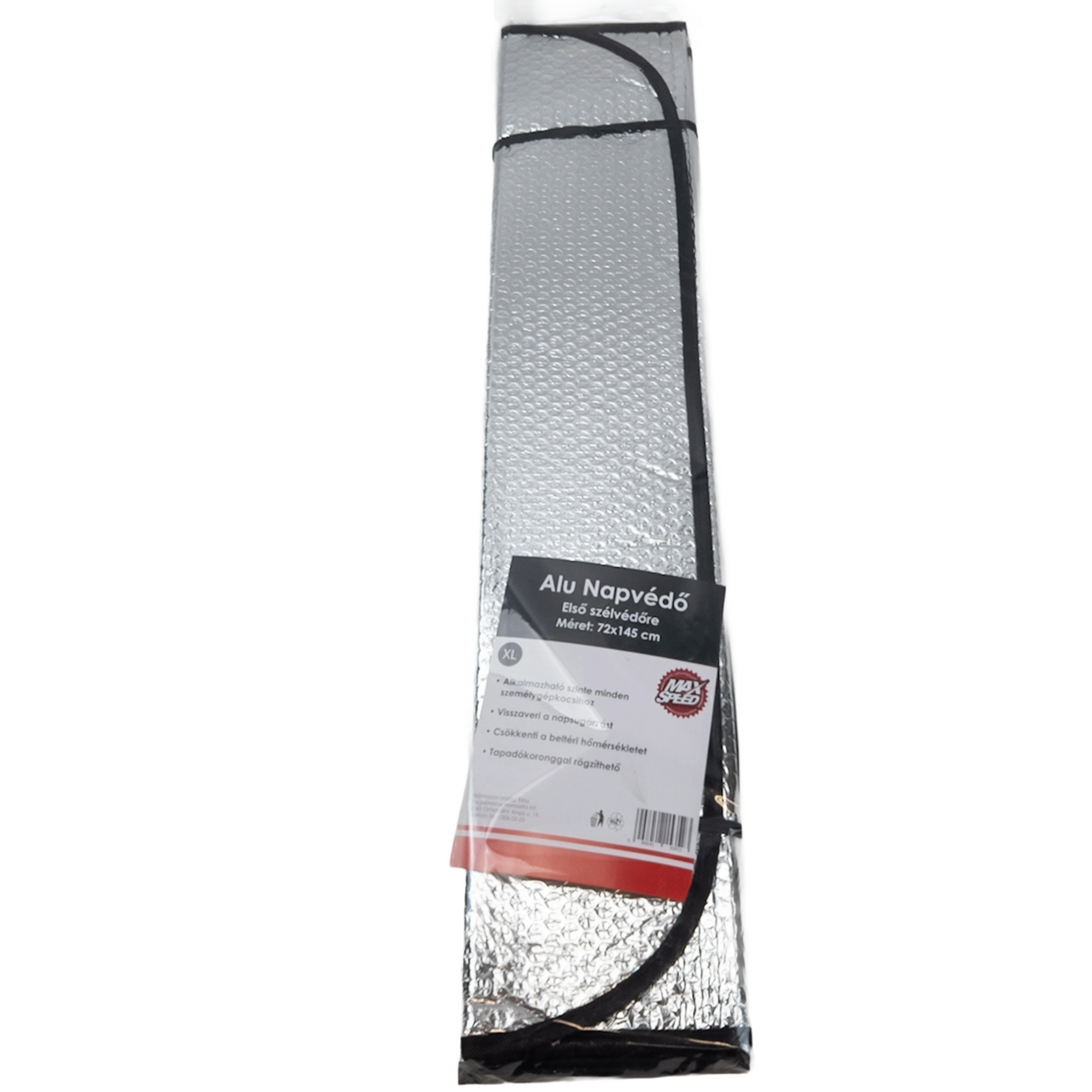 Protecție parbriz aluminiu XL – 72x145 cm, anti-soare și anti-îngheț