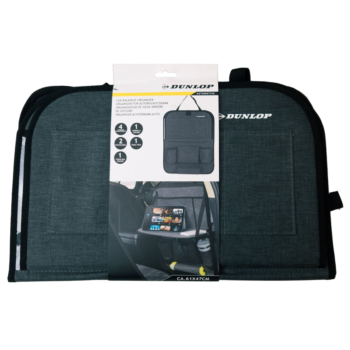 Organisateur de voiture avec poches – Gris