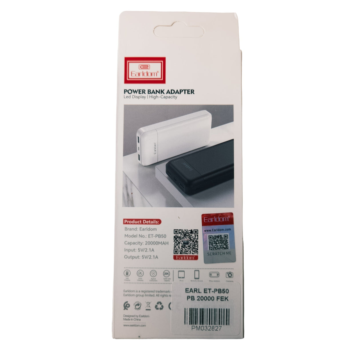 Powerbank 20.000 mAh Schwarz – Kompakt & Leistungsstark mit LED-Anzeige