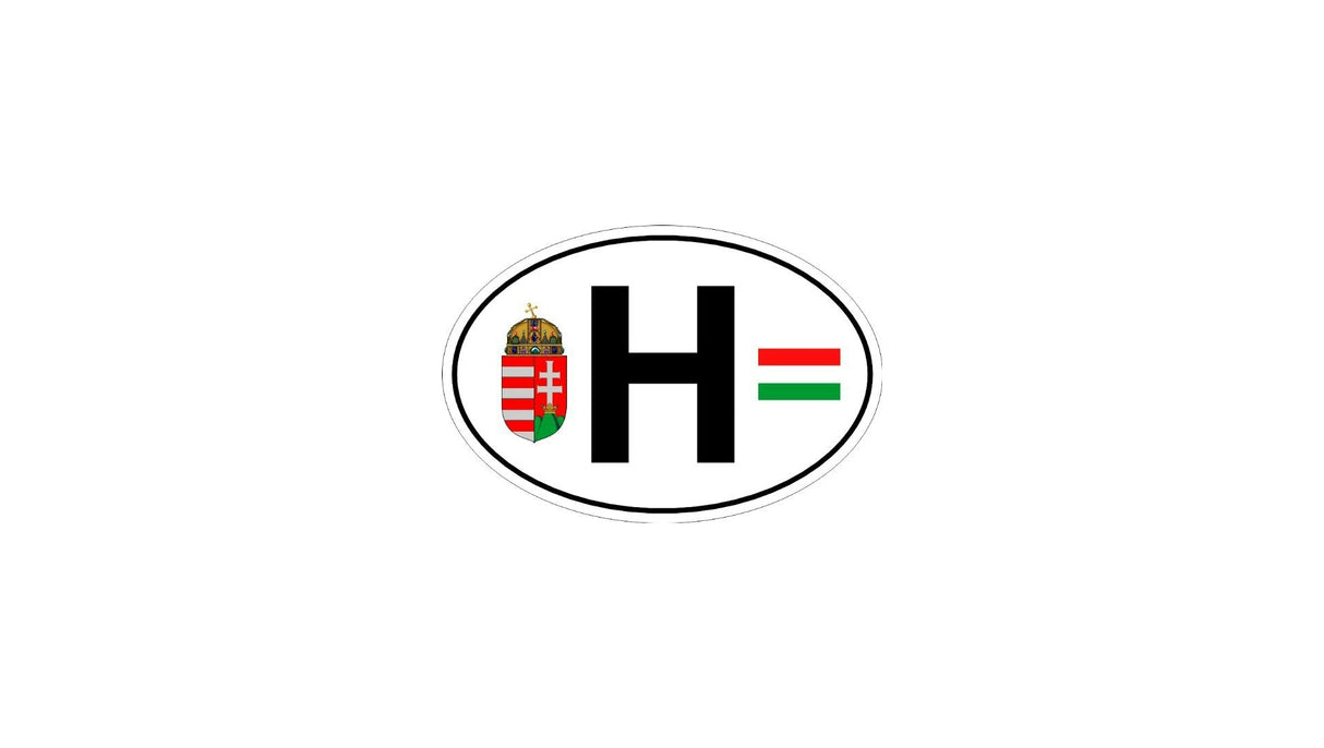 Sticker auto H cu stemă – Ungaria