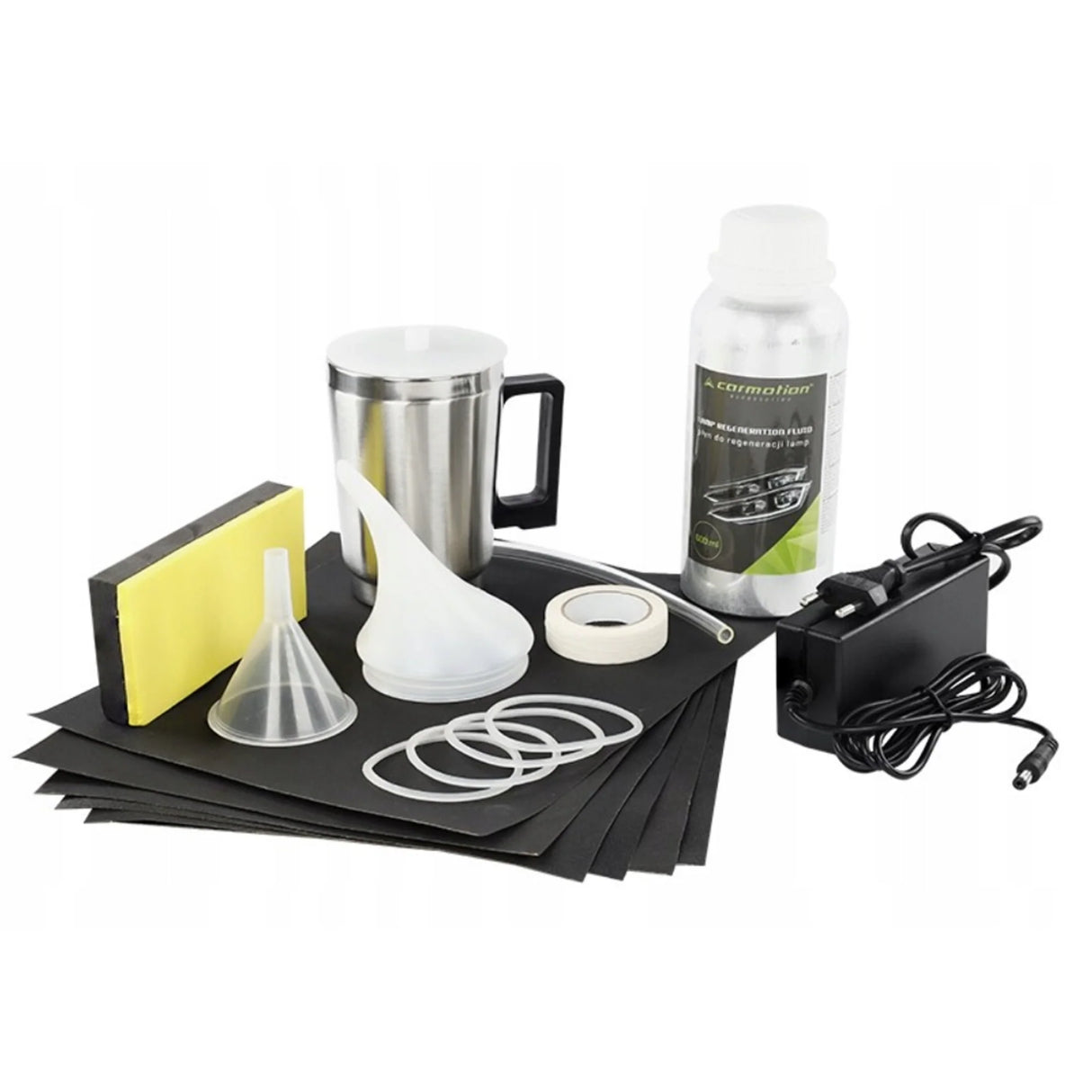 Kit restaurador para faros de plástico