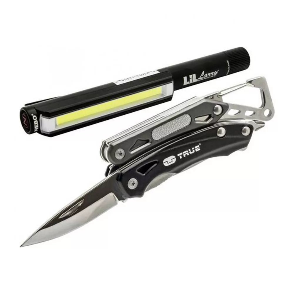 Set compact: Unealtă multifuncțională și lampă de lucru