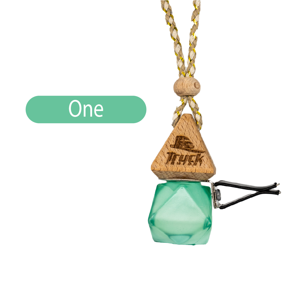 Parfum pentru mașină în sticluță elegantă cu capac din lemn