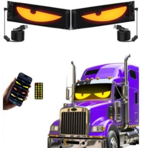 LED Eye Display Set with Remote, 12V, 590x120mm