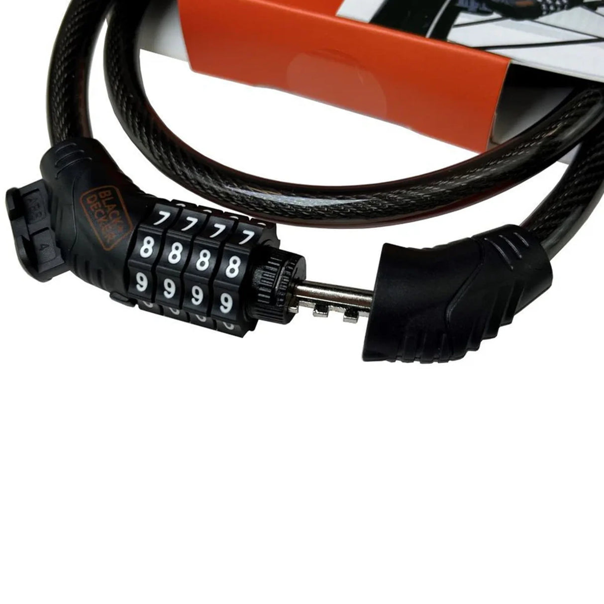 Lucchetto per bicicletta a combinazione numerica Black+Decker, 90 cm