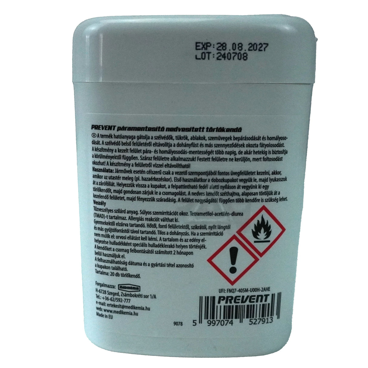 Windshield Anti-Fog Wipes (Pack of 20)