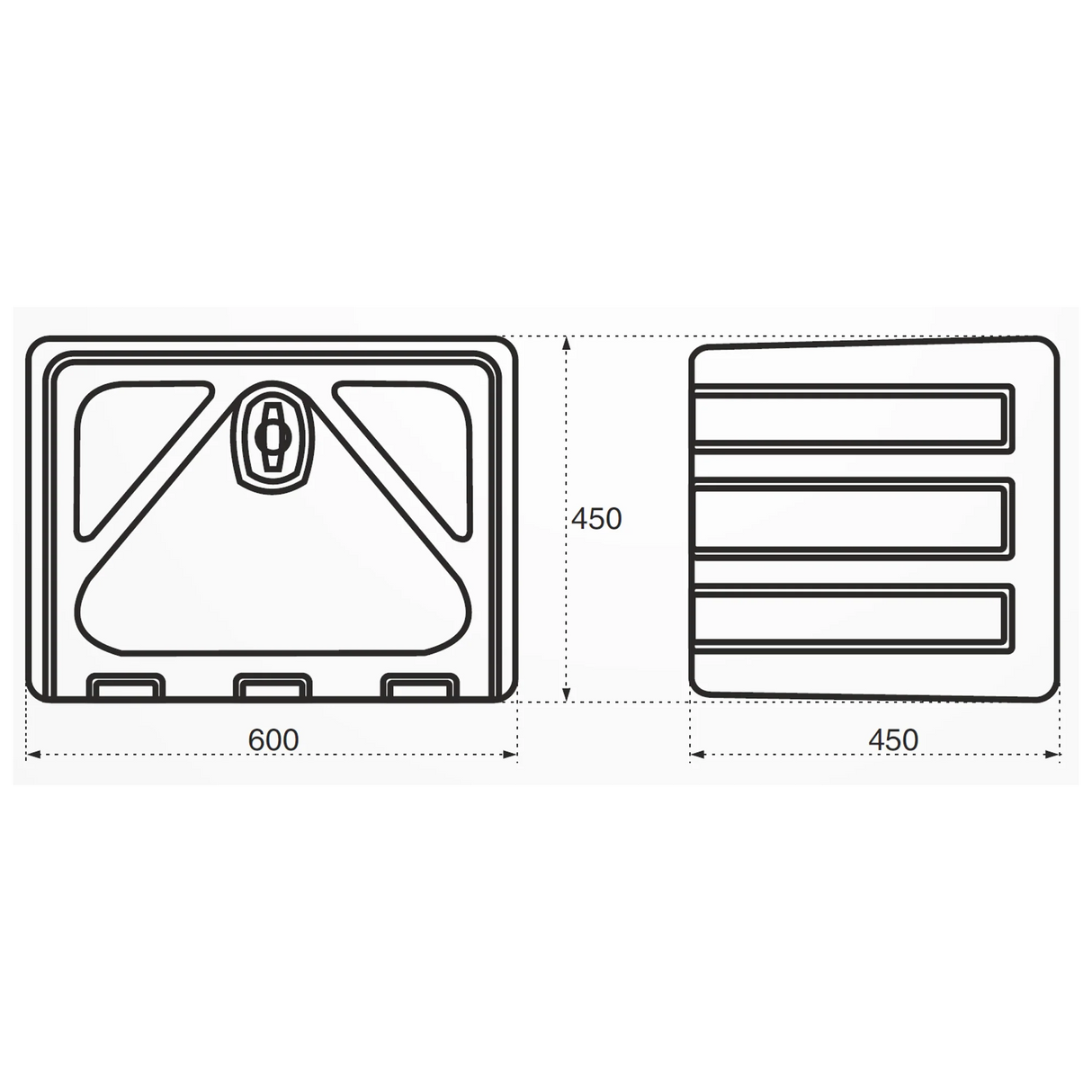 Heavy-Duty Plastic Tool Box