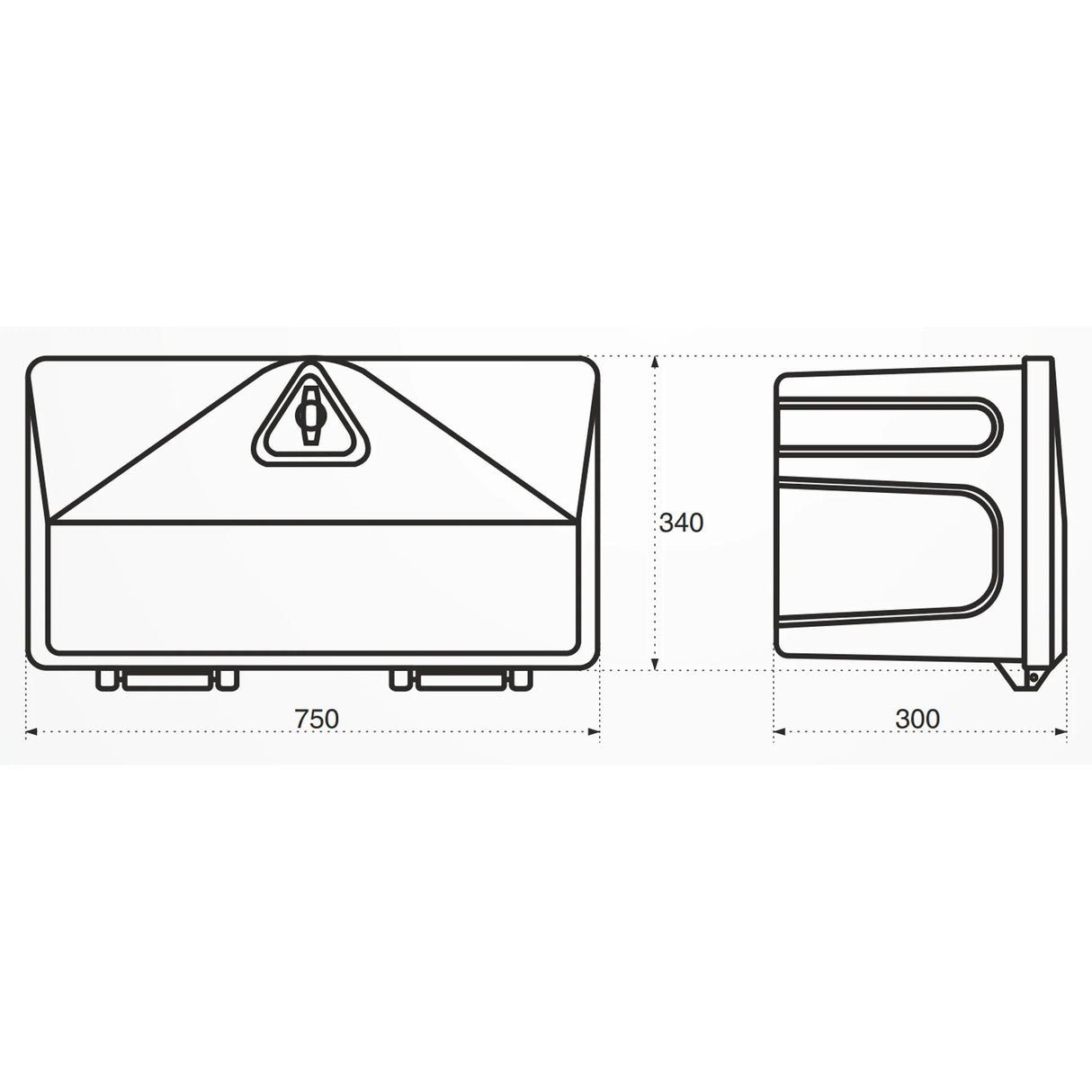 Lockable Plastic Tool Box