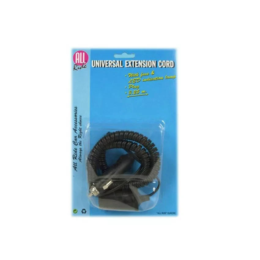 4m Spiral Car Cigarette Lighter Extension Cable