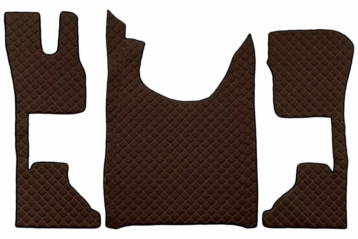Quilted Faux Leather Floor Mat for DAF XG, XG+, XF NG with Comfort Passenger Seat