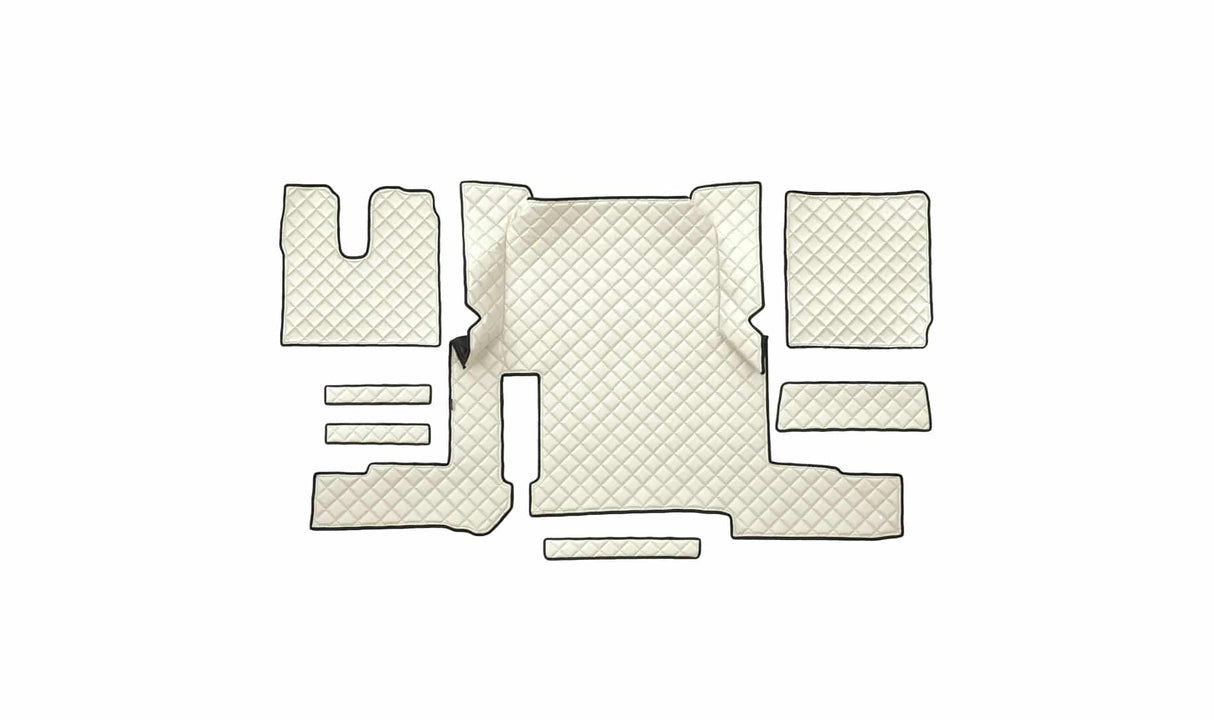 Quilted Faux Leather Floor Mat for MAN TGX Automatic (2018-2020) – Single Drawer