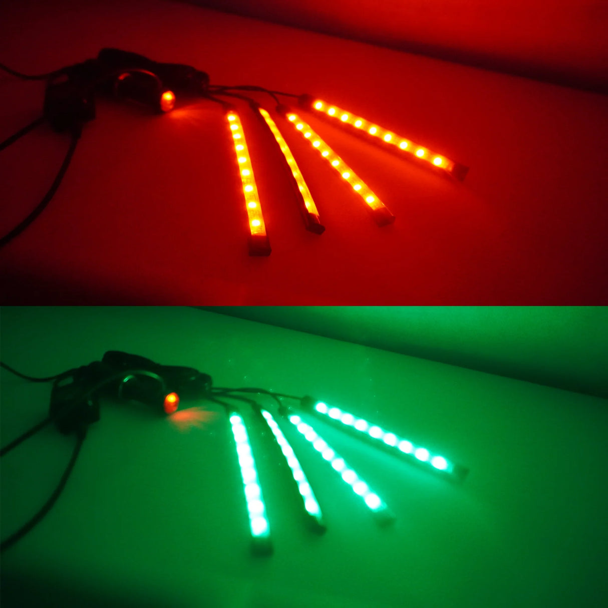 Remote-Controlled Interior LED Strip – 12V, 4x9 LEDs