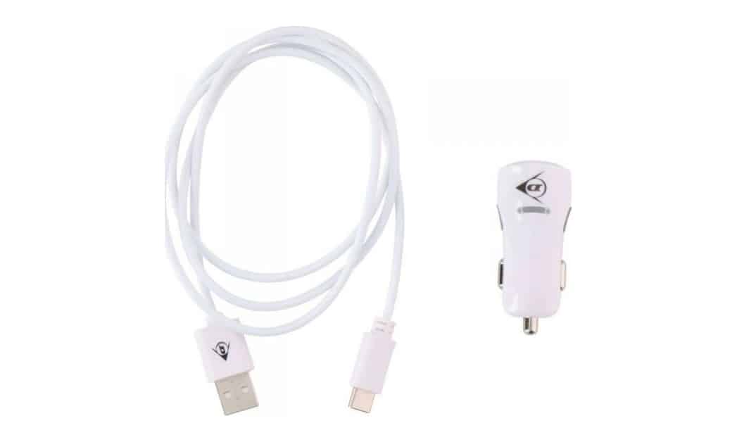 Caricabatterie da Auto USB-C 2A con Cavo da 1 Metro