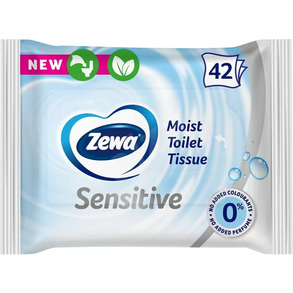 Șervețele umede pentru toaletă Zewa, 42 bucăți