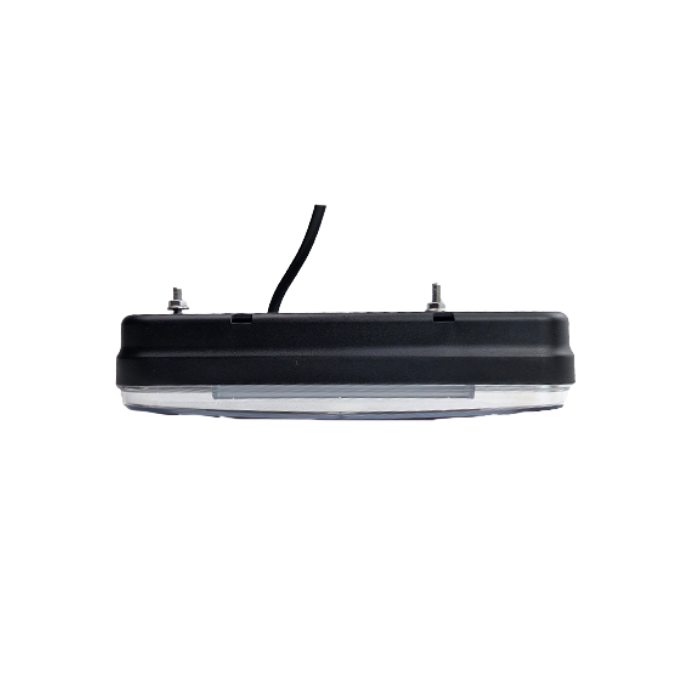 LED Rear Light, 5-Function, Rectangular with Triangle Reflector