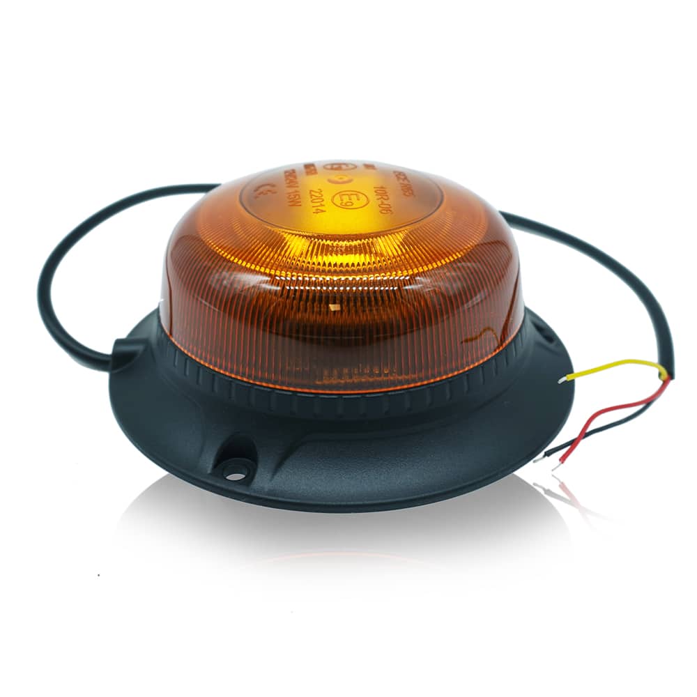 Lampa stroboscopică LED galbenă 12V/24V, 18 LED-uri, mini