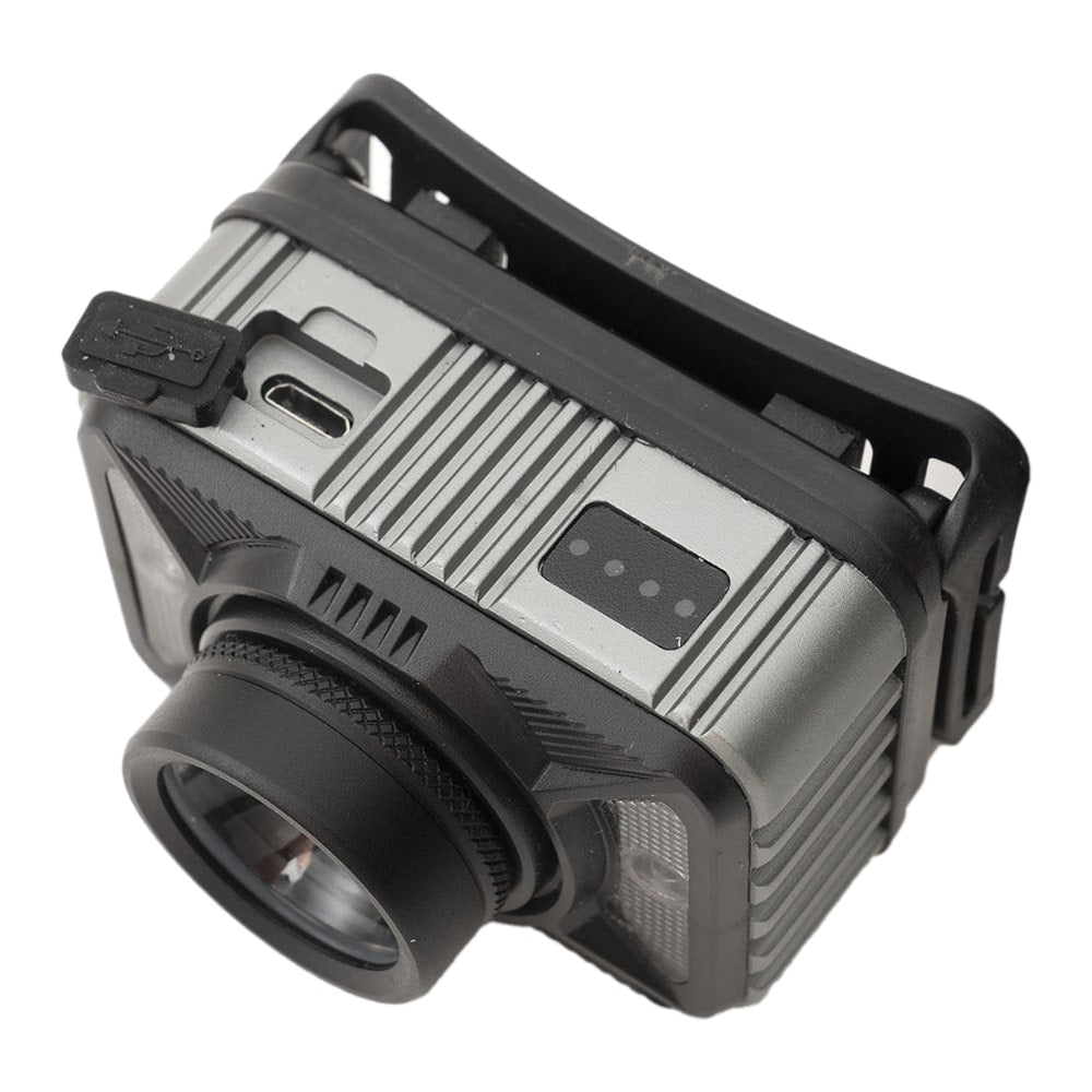 Linterna Frontal Recargable 1200 lúmenes con Sensor y Foco Ajustable IP65