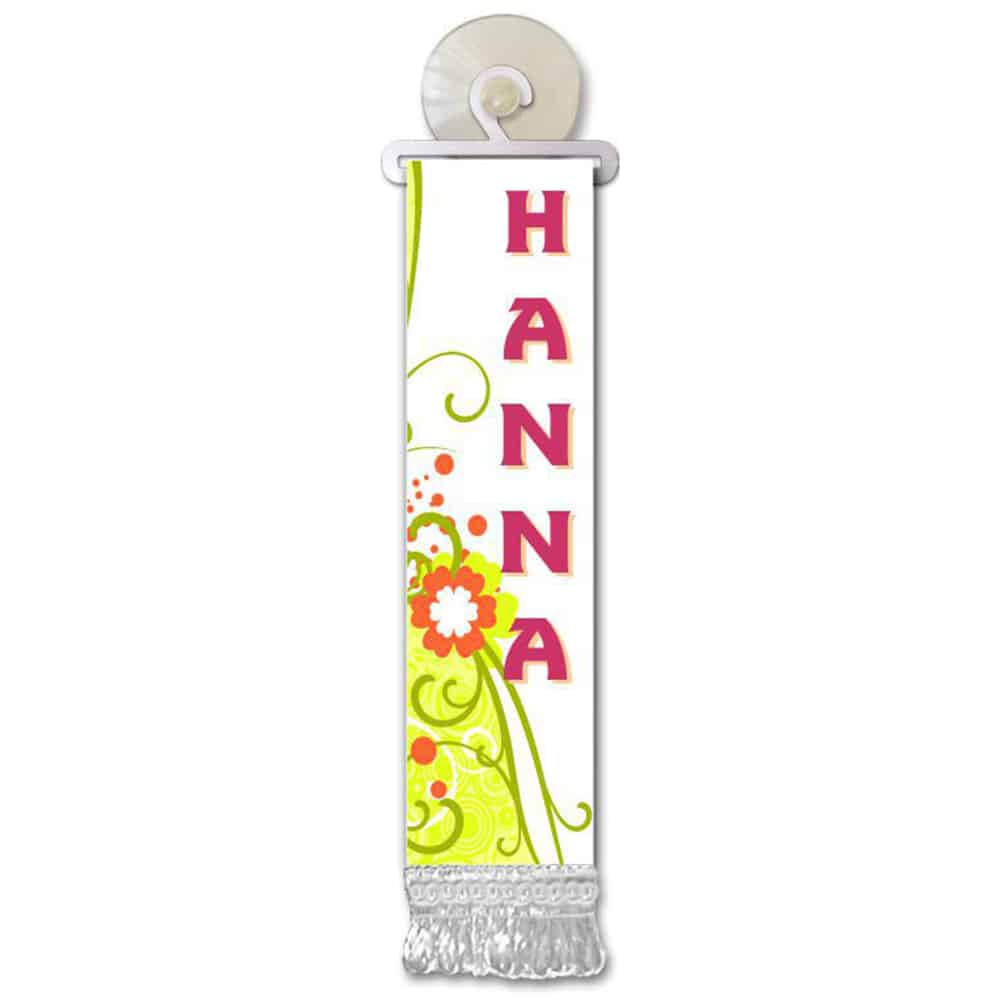 Mini bandera personalizada con ventosa (Nombres F-L)