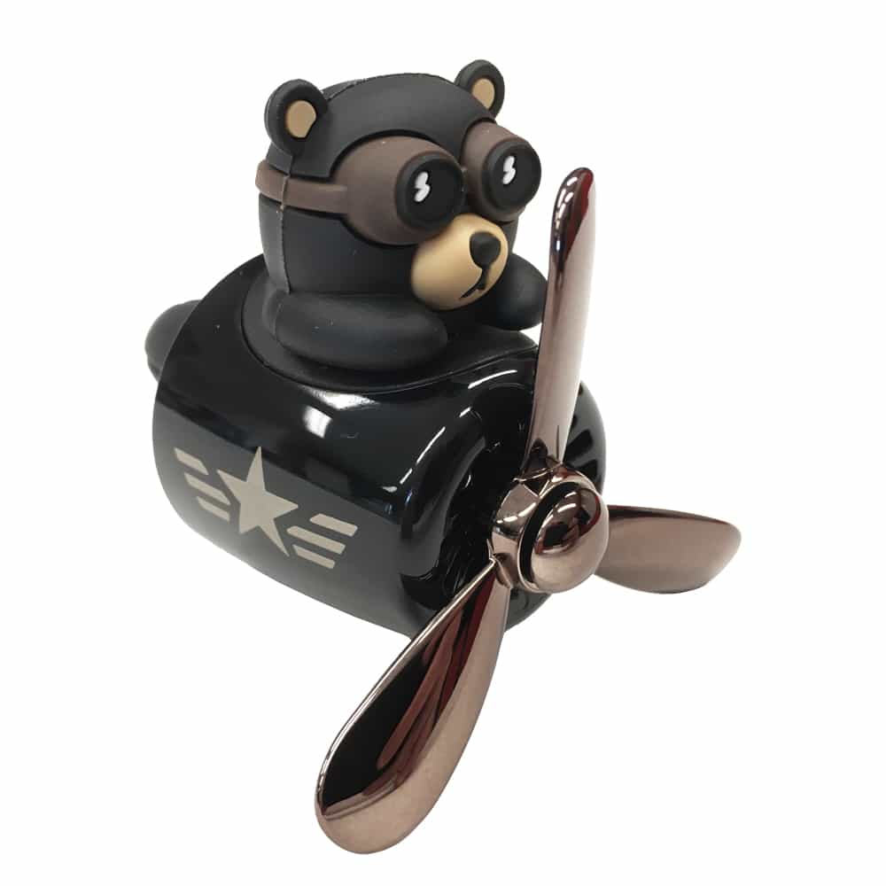 Odorizant auto cu elice și figurine pilot – pernuțe parfumate interschimbabile