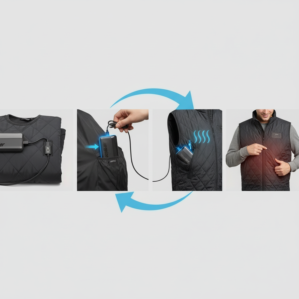 Power bank Energizer para chaleco calefactable – Carga rápida y compatibilidad universal